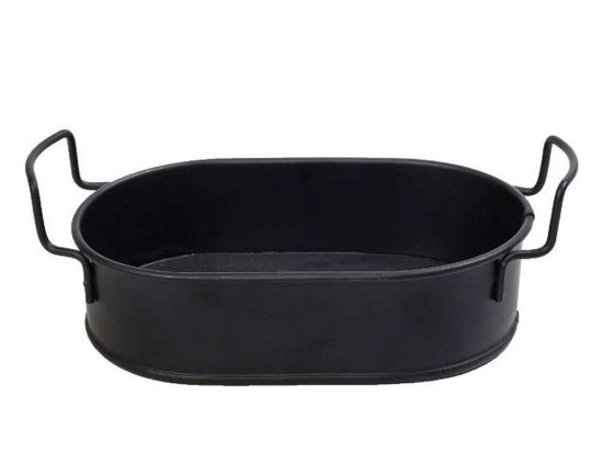 Δίσκος Σερβιρίσματος TEM103 23,5x21x7cm Black Espiel Μέταλλο