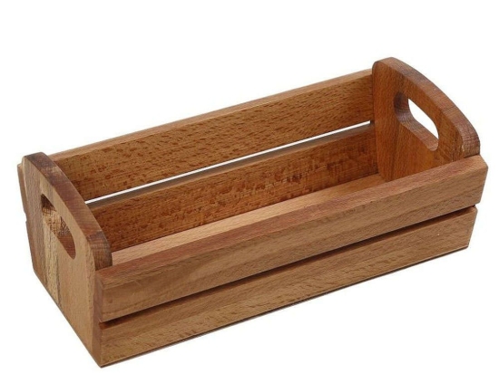 Ψωμιέρα Ξύλινη KOP124 28x14,5x9cm Natural Espiel Ξύλο
