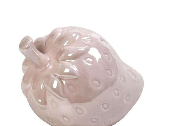 Διακοσμητική Φράουλα DOS240K4 13,5x9,5cm Pink Espiel Κεραμικό