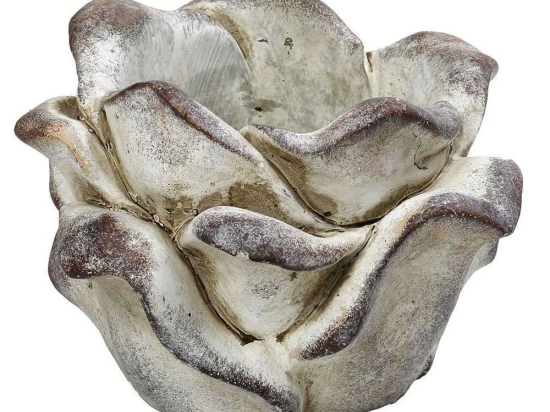 Κασπώ Λουλούδι JOE305 23,5x23,5x15cm Beige Espiel Τσιμέντο