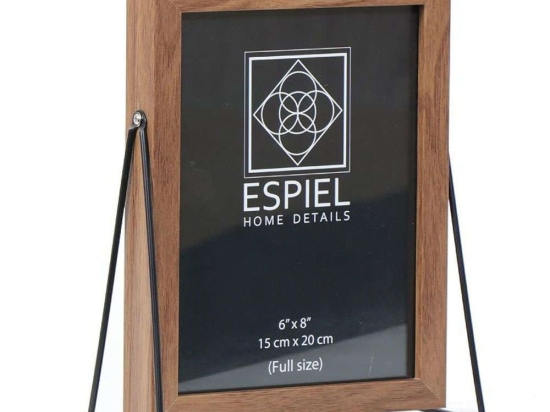Κορνίζα FAM517 13x18cm Natural-Nickel Espiel Ξύλο