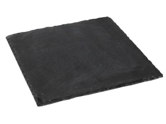Πλατώ Σερβιρίσματος FAV110 30x30x0,5cm Black Espiel Πέτρα