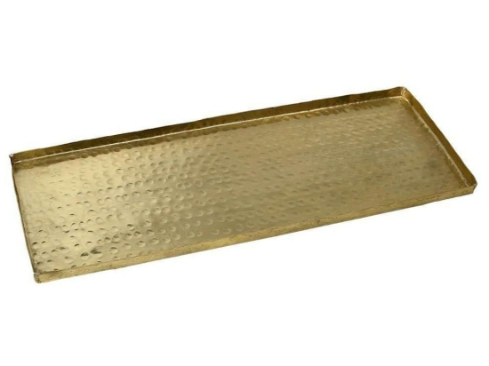 Πλατώ Σερβιρίσματος Pandora Step LAK307K2 51x18,5cm Gold Espiel Αλουμίνιο