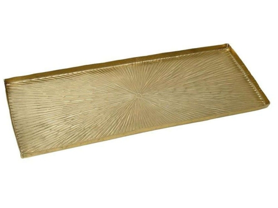 Πλατώ Σερβιρίσματος Pandora Step LAK320K4 41x17,5cm Gold Espiel Αλουμίνιο