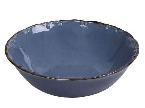 Σαλατιέρα Liana Rim TLX160K6 Φ25cm Blue Espiel Πορσελάνη