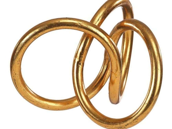 Διακοσμητικό Επιτραπέζιο 3-70-092-0117 28x18x22cm Gold Inart Μέταλλο