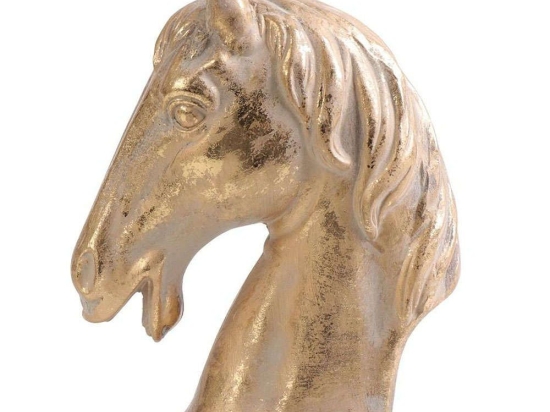 Διακοσμητικό Άλογο ERT304K2 19x10x24cm Gold Espiel Κεραμικό