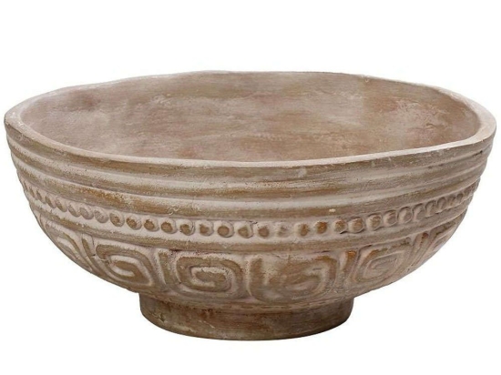 Διακοσμητικό Μπωλ LIF122K2 23,4x23,4x10,16cm Brown Espiel Χαρτί
