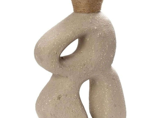 Διακοσμητικό Βάζο LIF134 23,4x12x33cm Beige Espiel Χαρτί