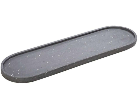 Διακοσμητική Πιατέλα Μωσαϊκό TZB105 49x15x2cm Anthracite Espiel Τσιμέντο