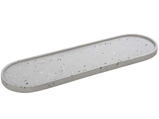 Διακοσμητική Πιατέλα Μωσαϊκό TZG105 49x15x2cm Grey Espiel Τσιμέντο