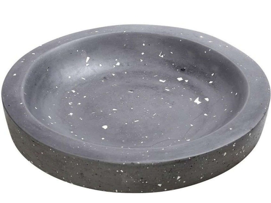 Διακοσμητικό Μπωλ Μωσαϊκό TZB115 36x36x5cm Anthracite Espiel Τσιμέντο