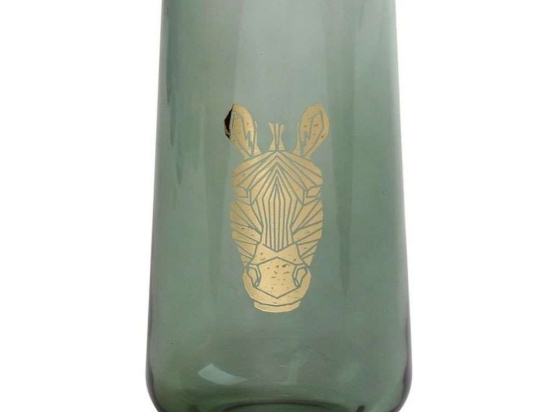 Ποτήρι Νερού Jungle Zebra RAB612K6 7,8x14,8cm 470ml Green-Gold Espiel Γυαλί