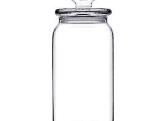 Βάζο Αποθήκευσης Kitchen SP96761G1 Φ8x18cm 1130ml Clear Espiel Γυαλί