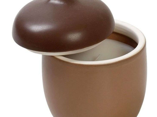 Αρωματικό Κερί Σε Βάζο Homemade FRS111 10,2x10,2x12cm Brown Espiel Κεραμικό