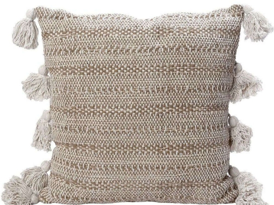 Μαξιλάρι Διακοσμητικό (Με Γέμιση) KUF112 Beige Espiel 45X45 100% Βαμβάκι