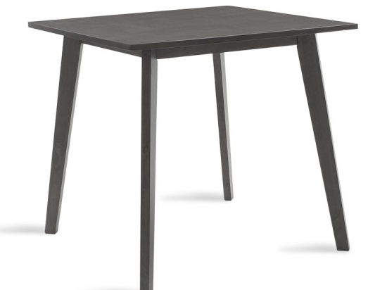 Τραπέζι Benson pakoworld MDF σε rustic grey απόχρωση 80x80x75εκ