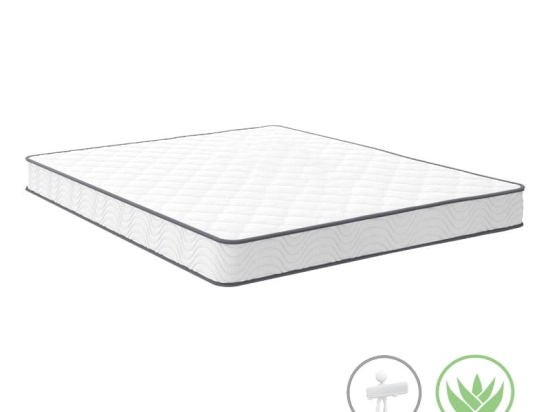 Στρώμα Levander pakoworld bonnel springs roll pack μονής όψης aloe vera 15-17cm 160x200εκ