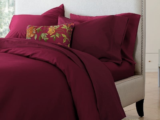 Ariete Casa Σετ Σεντόνια Βαμβακερά Περκάλι 250 TC King Size 240×260 - Homeport Μπορντώ