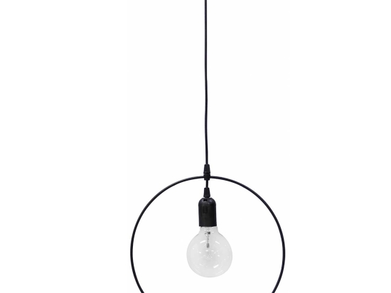 Φωτιστικό Οροφής Kyklos 1/L  34-0038 Black Μέταλλο