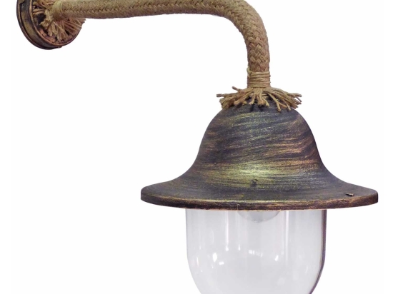 Φωτιστικό Τοίχου LP-802AS Rope 31-0923 Brown Μέταλλο