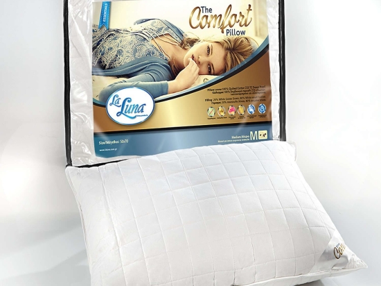 Μαξιλάρι Ύπνου Πουπουλένιο Comfort La Luna 50Χ70 50x70cm Πούπουλο-Φτερό