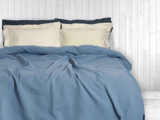 Κουβερλί Queen 2034 Blue Greenwich Polo Club Υπέρδιπλo 220x240cm Microfiber