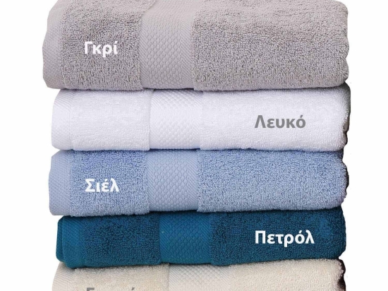 Πετσέτα Πενιέ Luxor Σιέλ Viopros Σώματος 70x140cm 100% Βαμβάκι