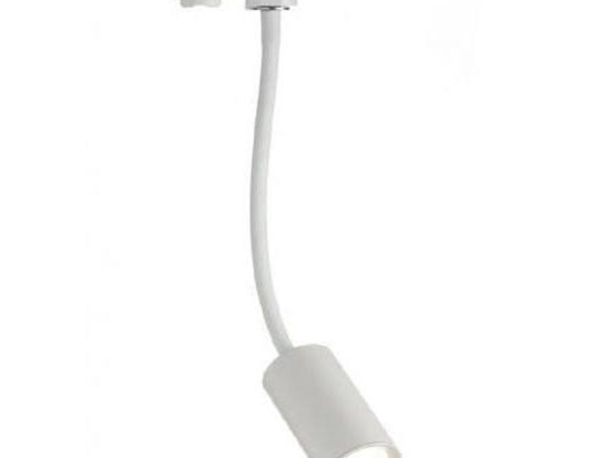 Σποτ Ράγας 2 Καλωδίων OLIV1030W2 Φ5,5x42cm Led 850lm 10W 3000K White Aca PC,Αλουμίνιο
