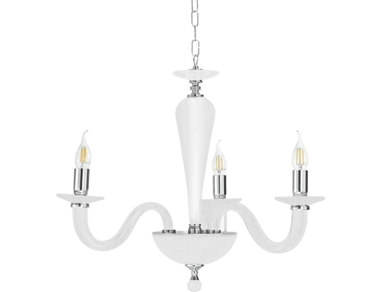 Φωτιστικό Οροφής LP Ravel/3L-Bianco White Ondaluce Γυαλί