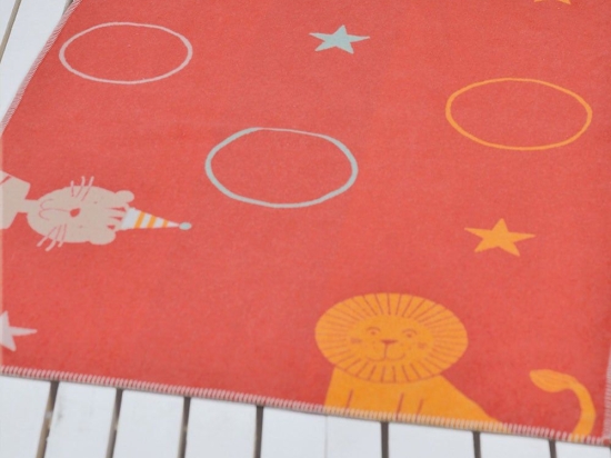 Κουβέρτα Βρεφική DF-LILI 6631-11 Red Vesta Home Κούνιας 100x140cm 100% Βαμβάκι
