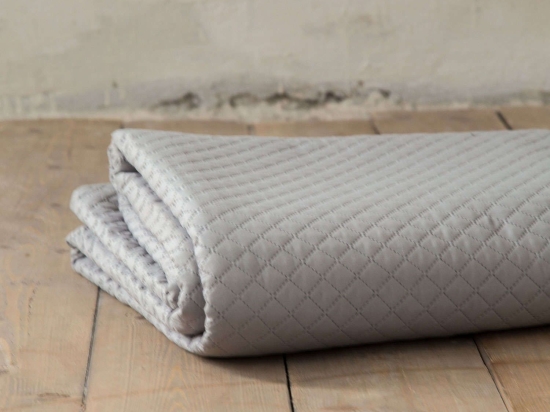 Κουβερλί Ξενοδοχείου Grey 100% Microfiber 85gsm Περιεχόμενο 100% Hollowfiber 120gsm Μονό 170x260cm Microfiber