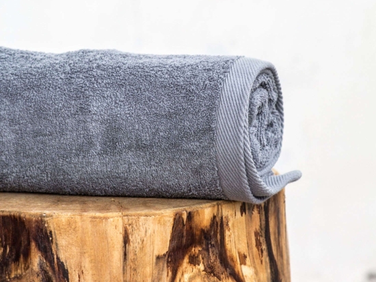 Πετσέτα Ξενοδοχείου Grey VAT Dyed 460gsm 100% Βαμβάκι Χεριών 30x30cm 100% Βαμβάκι