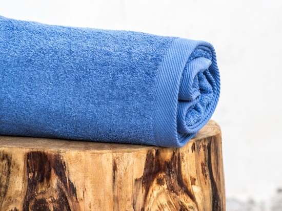 Πετσέτα Πισίνας Ξενοδοχείου Royal Blue VAT Dyed 460gsm 100% Βαμβάκι Θαλάσσης 80x180cm 100% Βαμβάκι