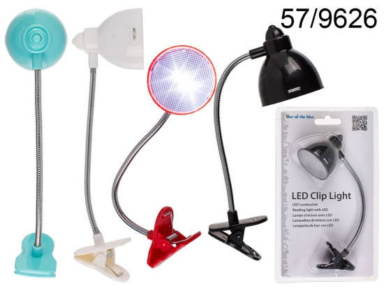 Φωτάκι Ανάγνωσης με 2 LED (incl. batteries) , ca. 17 x 5,5 cm