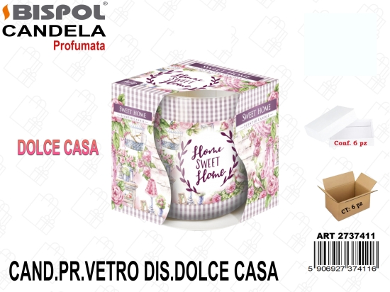 ΑΡΩΜΑΤΙΚΟ ΚΕΡΙ ΜΕ ΑΡΩΜΑ SWEET HOME L.50
