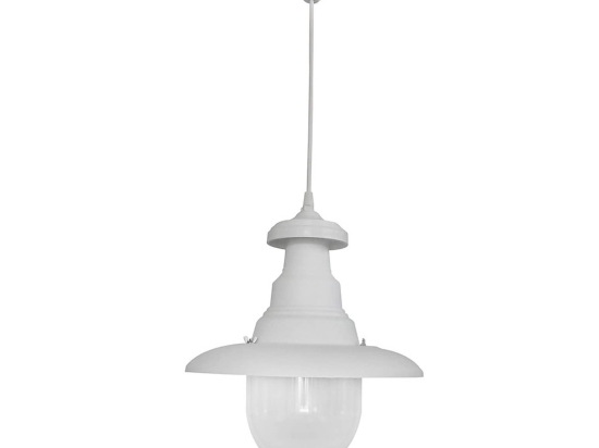 Φωτιστικό Οροφής Μονόφωτο FLP-100K 26-0023 White PVC