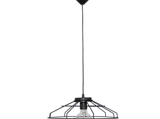 Φωτιστικό Οροφής Μονόφωτο US-FACTORY NET 31-0636 Black Μέταλλο