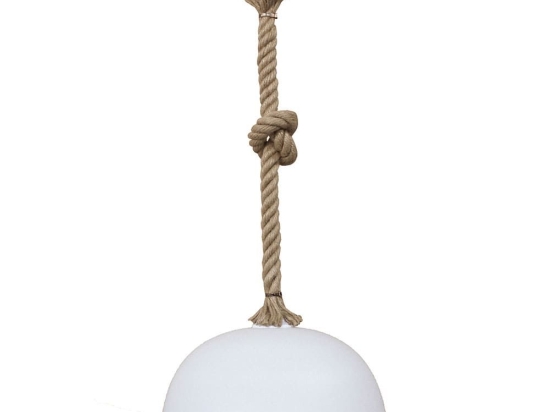Φωτιστικό Οροφής Sfera/30 31-1056 1L Rope Ut-White Heronia Πλαστικό
