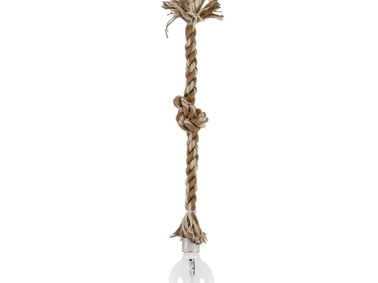 Φωτιστικό Οροφής E/27K 31-1106 Mix-Rope White-Bronze Heronia Σχοινί, Πλαστικό