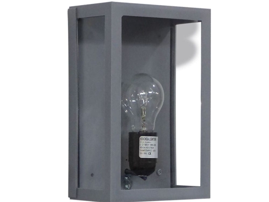 Φωτιστικό Τοίχου 13-0110 SLp-60A Grey Πλαστικό