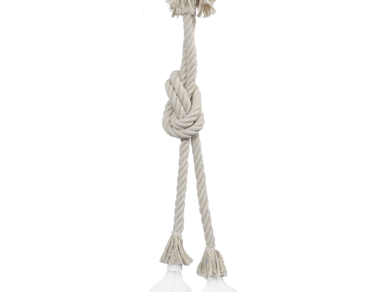 Φωτιστικό Οροφής Mac-02C Rope 31-1075 White Heronia Σχοινί, Πλαστικό