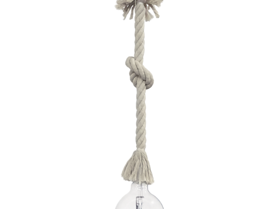 Φωτιστικό Οροφής Ε/27Κ Mac-Rope 1/L 31-1077 White Heronia Σχοινί, Πλαστικό
