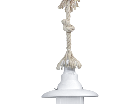 Φωτιστικό Οροφής Flp-100Κ Mac 31-1084 White Heronia Σχοινί, Πλαστικό