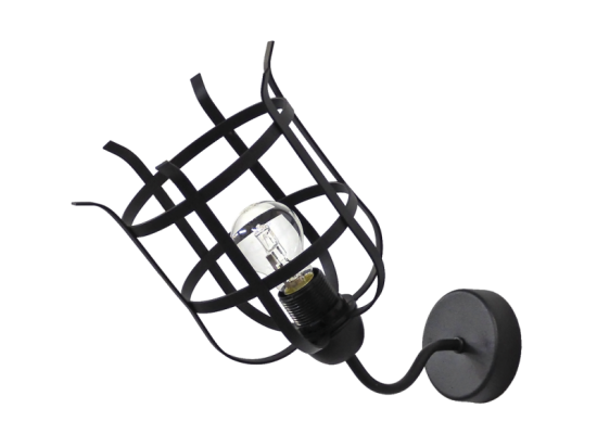 Φωτιστικού Τοίχου - Απλίκα Castello/AP -03- Black 34-0233 Heronia Μέταλλο