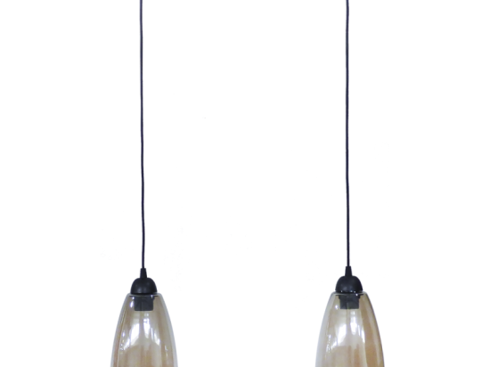 Φωτιστικό Οροφής - Ράγα GL-5050 Raga 2/L BL-Fume 02-0274 Heronia Μέταλλο,Γυαλί