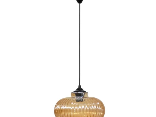 Φωτιστικό Οροφής Rigato 02-0331 1/Ε27 Φ25x90cm Honey Heronia