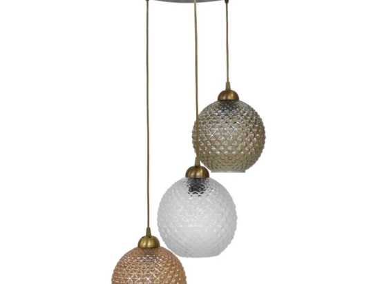 Φωτιστικό Οροφής Rigato 02-0329 3/Ε27 Φ36x82cm Multi Heronia