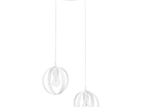 Φωτιστικό Οροφής Lama 34-0295 2/Ε27 Ανισόπεδο Φ35x80cm White Heronia