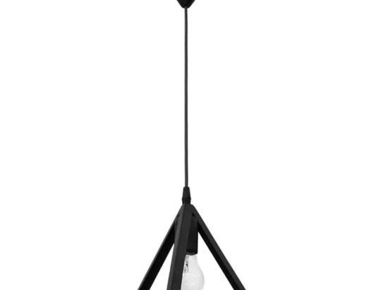 Φωτιστικό Οροφής Giza 34-0333 1/Ε27  21x21x90cm Μεταλλικό Black Heronia